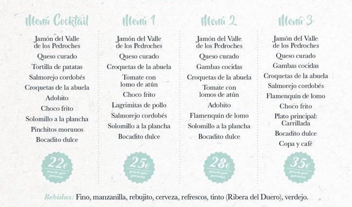 caseta-el-picoteo-feria-de-cordoba-menu